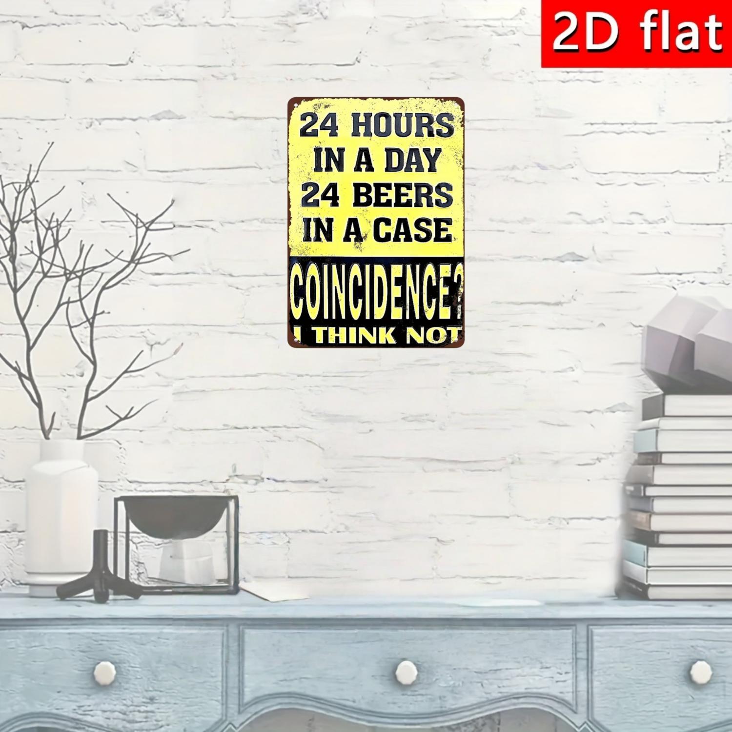 2D flat, retro beer wooden sig - Art Craft Movement recension och pris