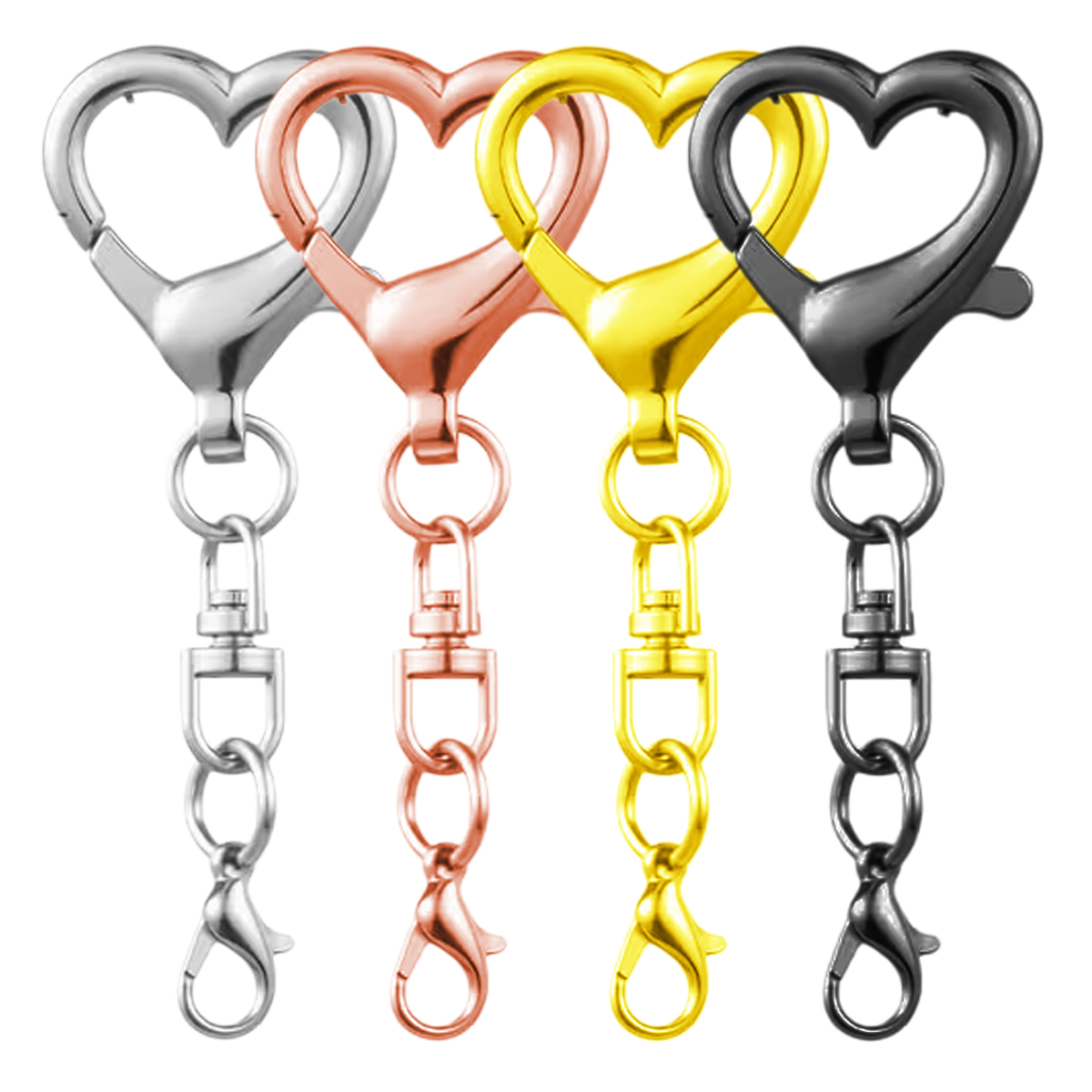 5/15/30Pcs Heart Shaped Swivel - Art Craft Ideas recension och pris