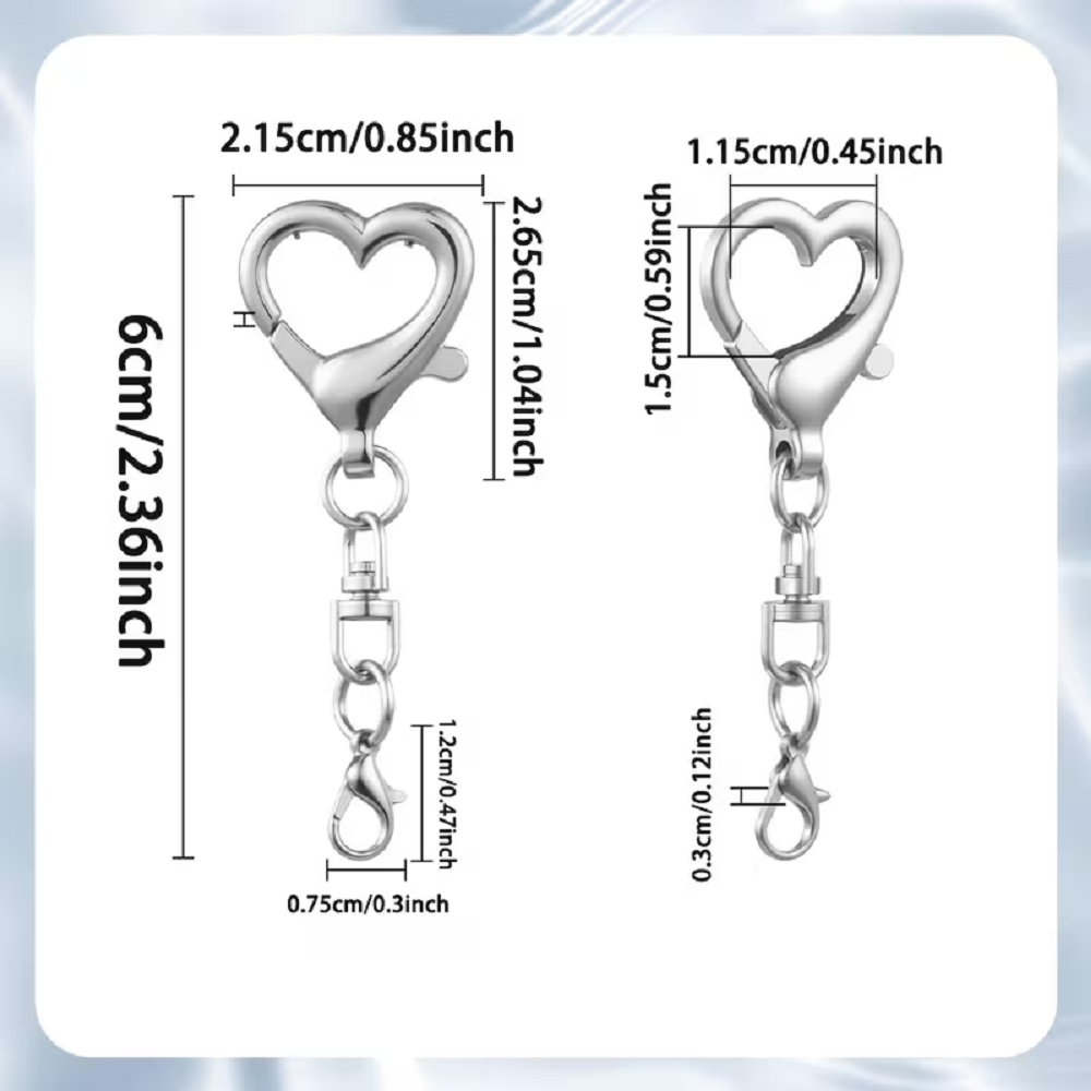 5/15/30Pcs Heart Shaped Swivel - Art Craft Ideas recension och pris