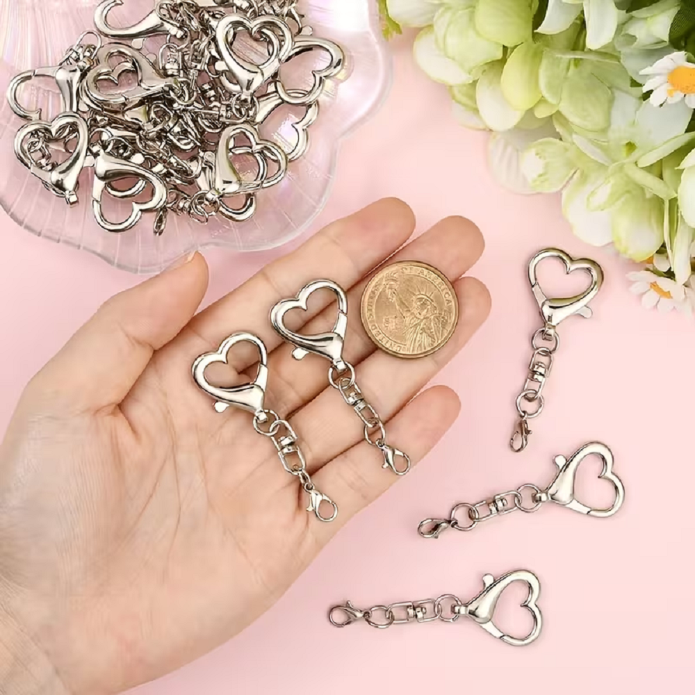 5/15/30Pcs Heart Shaped Swivel - Art Craft Ideas recension och pris