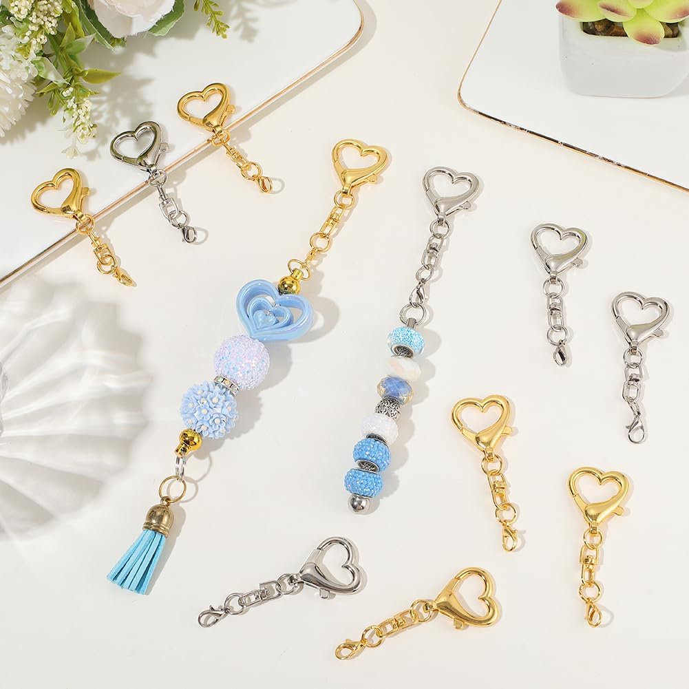 5/15/30Pcs Heart Shaped Swivel - Art Craft Ideas recension och pris