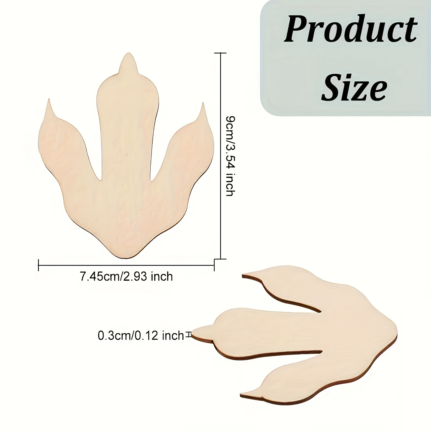 10/20 Pieces Wooden Dinosaur F - Dinosaur And Craft recension och pris