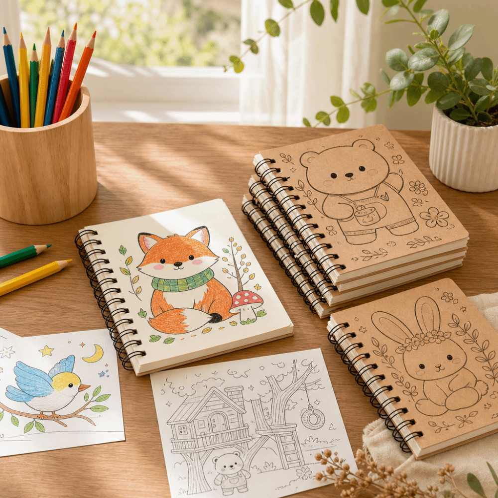 Tracing Line Vintage Coloring  - Art Craft Notebook recension och pris