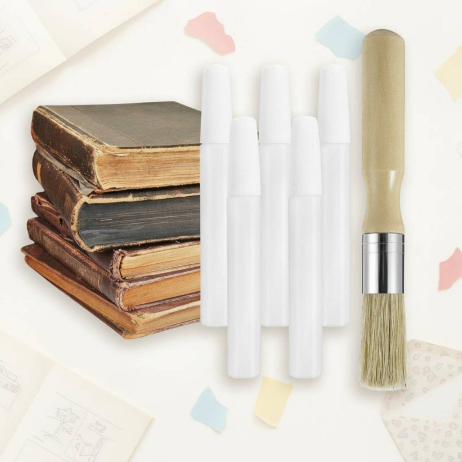 6 Pieces Book Glue and Brush S - Bookbinding Supply Kit recension och pris