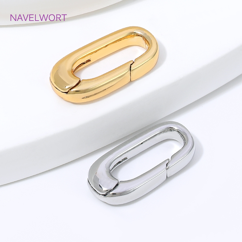 1/2/4Pcs 18K Gold Plated Oval  - Art Craft Ideas recension och pris