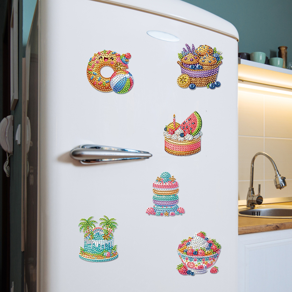 6 Pcs Diamond Art Fridge Magne - Art Craft Magnet recension och pris