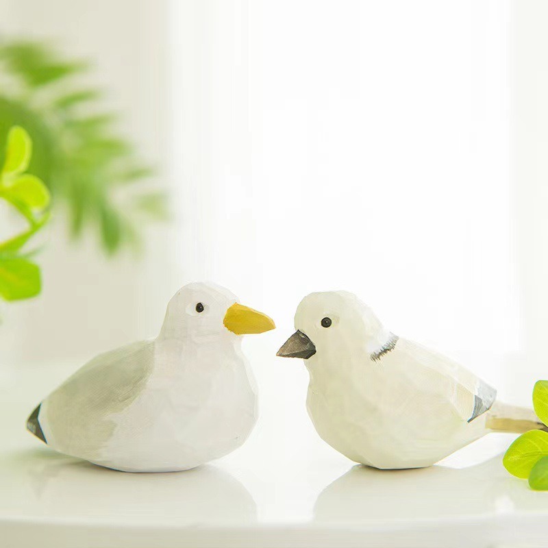 Hand Carved Wooden Bird Figuri - Art Craft Ideas For Christmas recension och pris