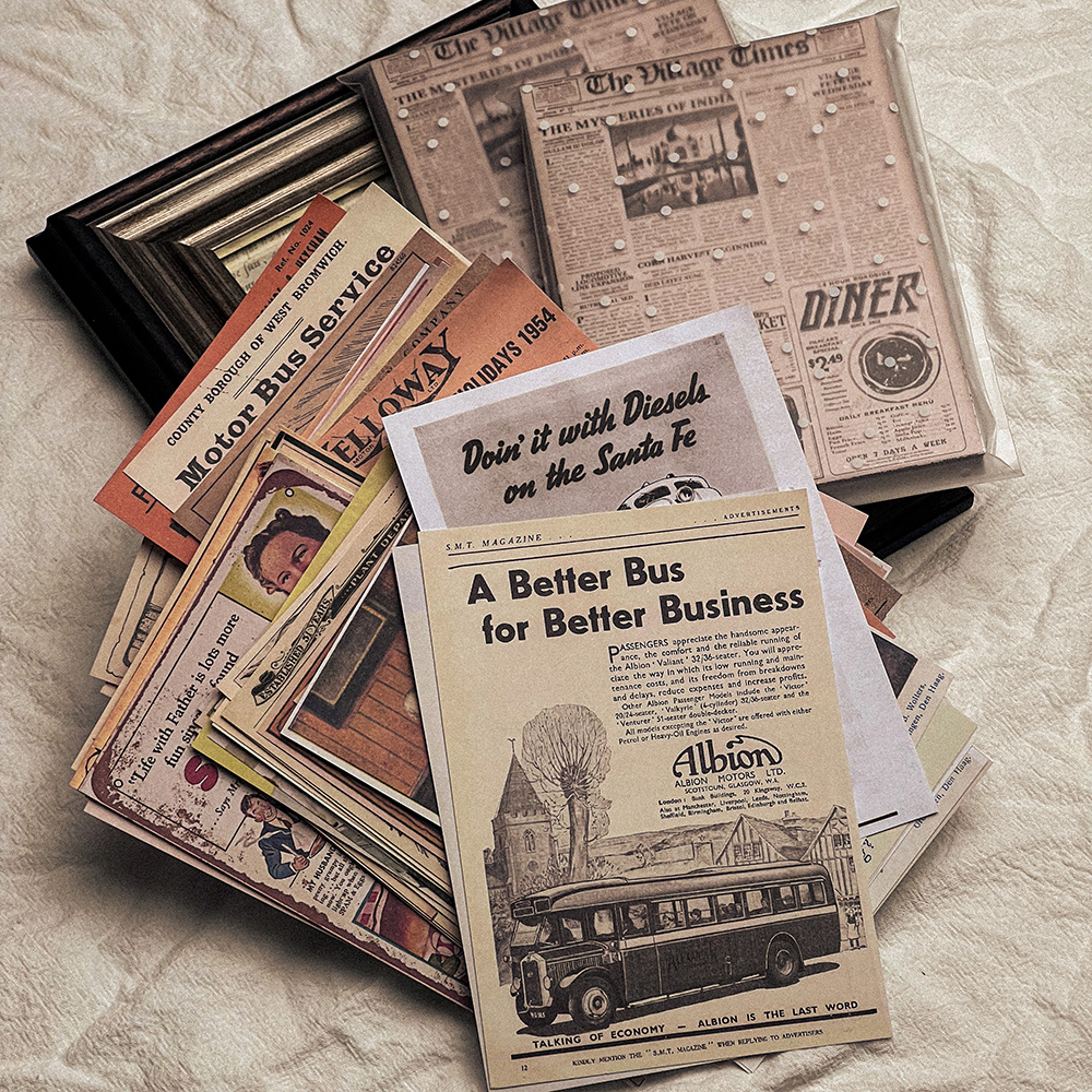 118Pcs Vintage Old Newspaper C - Art Craft Halloween recension och pris
