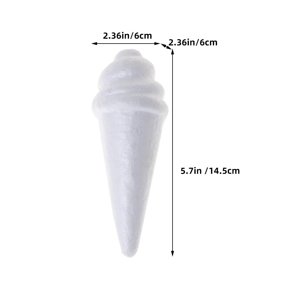 8Pcs Unfinished Ice Cream Foam - Art Craft Kids recension och pris