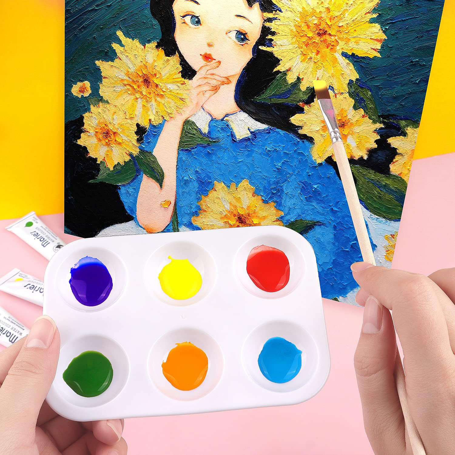White Plastic Paint Tray Palet - Art X Craft recension och pris