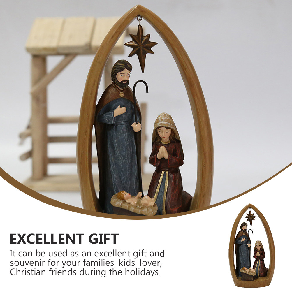 1Pcs Nativity Scene Christian  - Art Craft Bar recension och pris