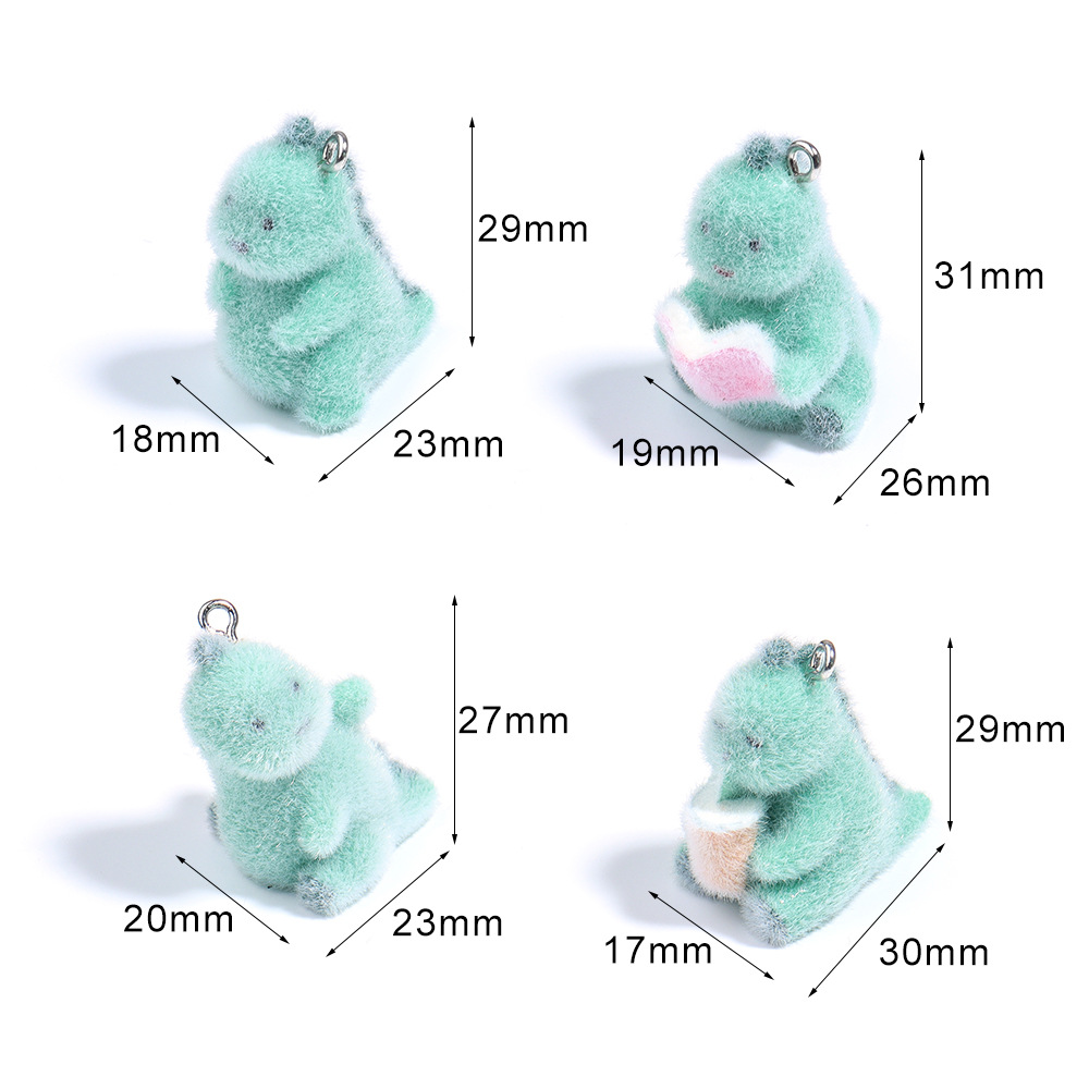 4Pcs 3D Mini Dinosaur Pendant  - Dinosaur And Craft recension och pris