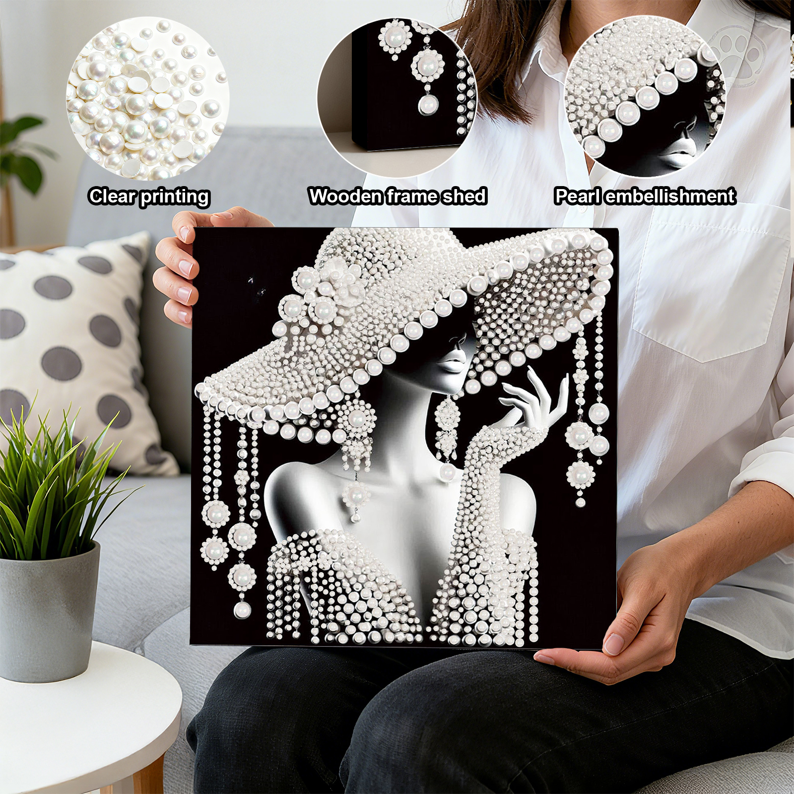 DIY Ladies Pearl Diamond Paint - Art Craft Picture recension och pris