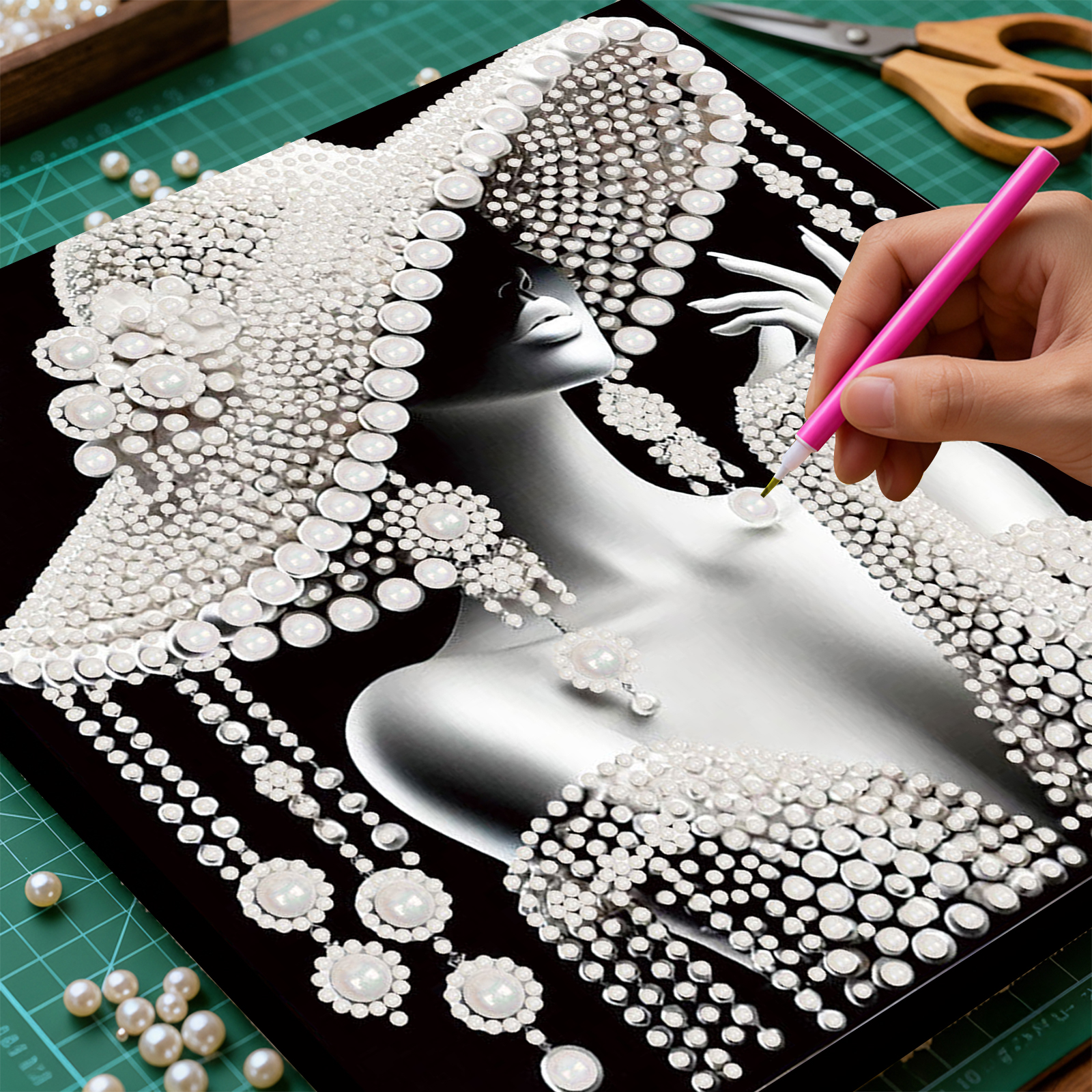 DIY Ladies Pearl Diamond Paint - Art Craft Picture recension och pris