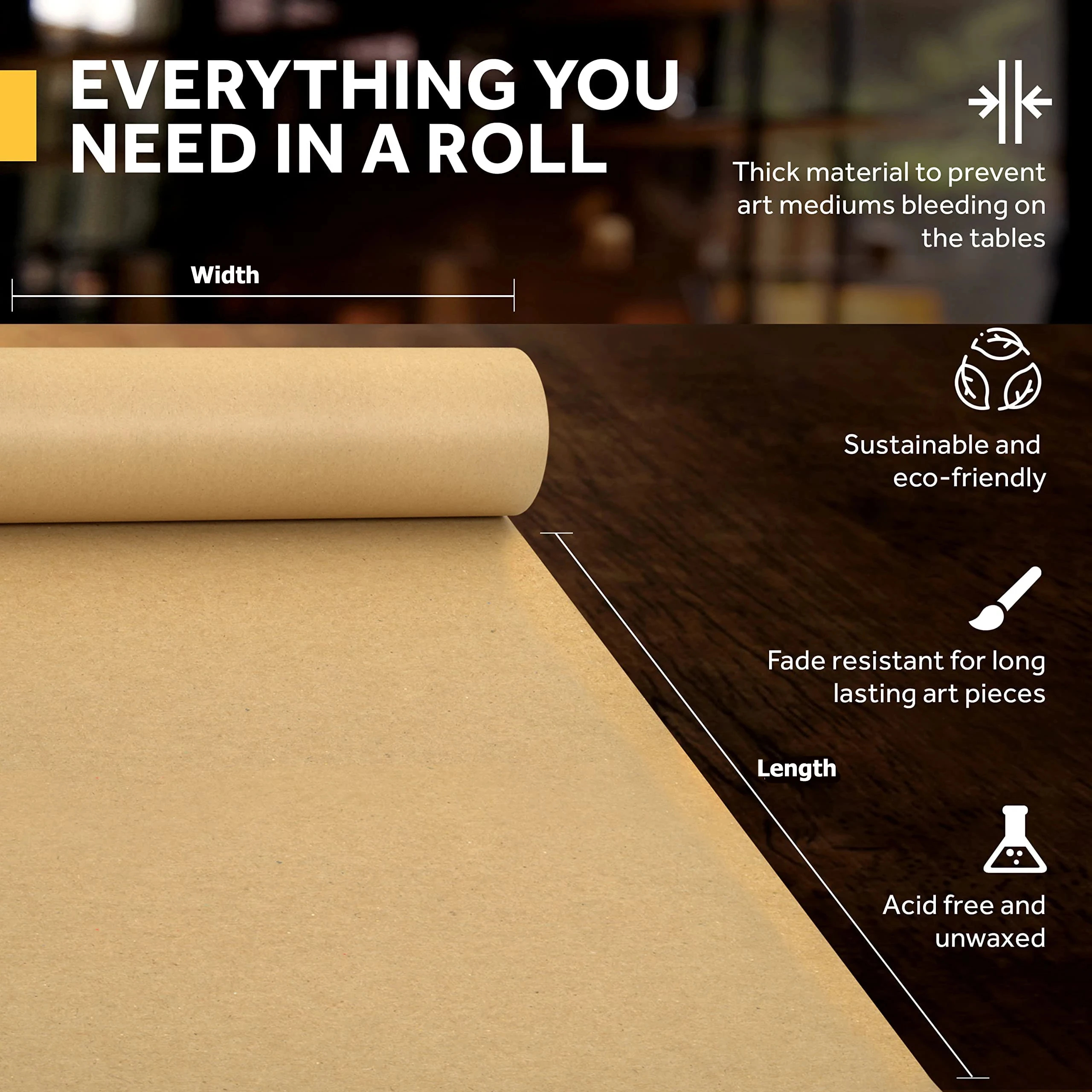 Kraft Paper Brown Ideal for Gi - Art Craft Halloween recension och pris
