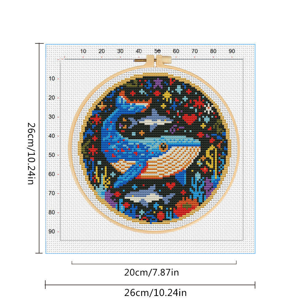DIY Cross Stitch Whale Embroid - Art Craft And Cloth recension och pris
