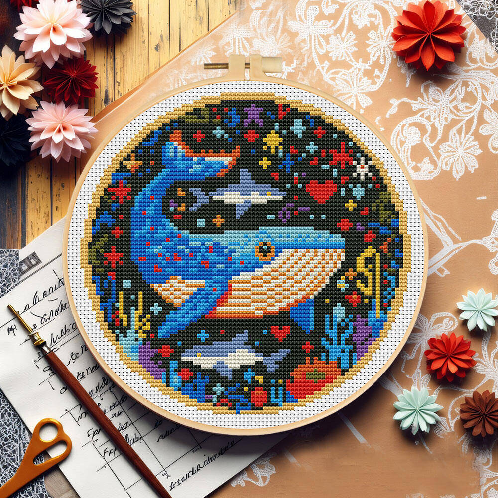 DIY Cross Stitch Whale Embroid - Art Craft And Cloth recension och pris