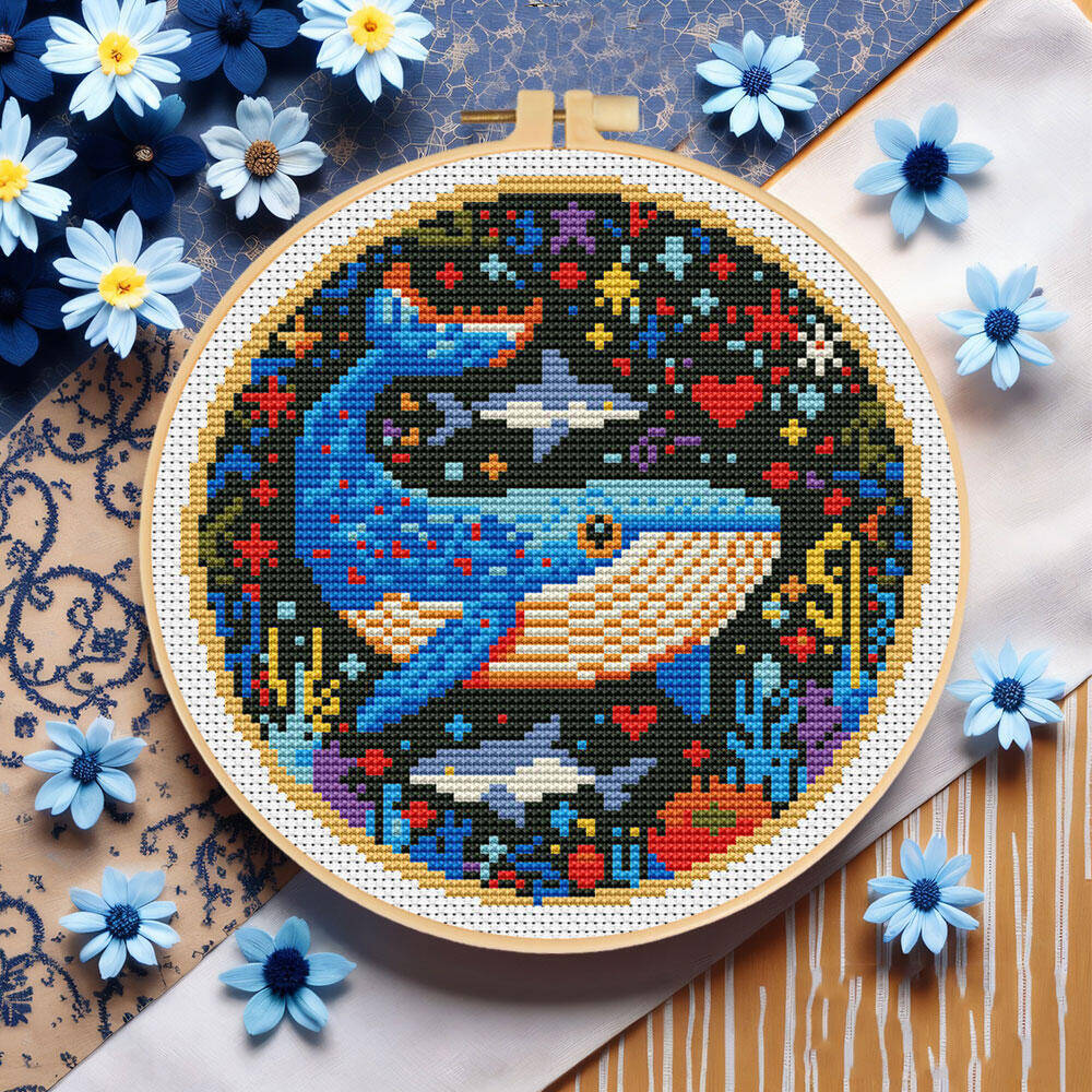 DIY Cross Stitch Whale Embroid - Art Craft And Cloth recension och pris