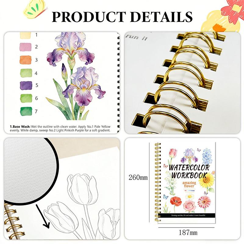 Hot Sale Spiral Bound Watercol - Art Craft Items recension och pris