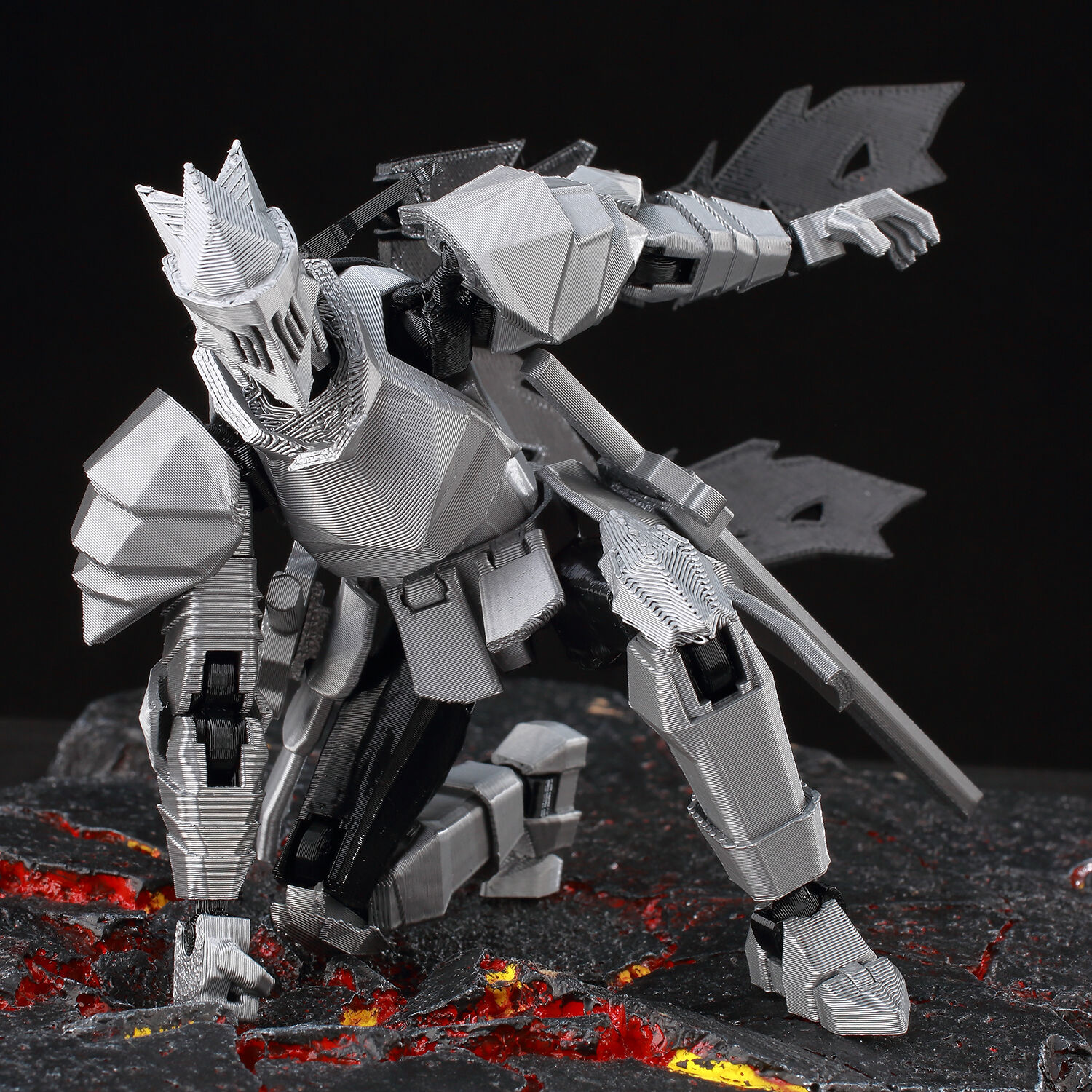 ​9L3D Lucky13 Silver Knight Ro - Art Craft Online recension och pris