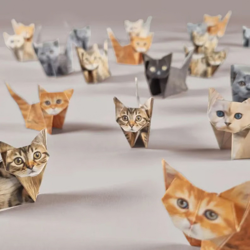 DIY Origami Paper Kit, Cat Pup - Dinosaur And Craft recension och pris