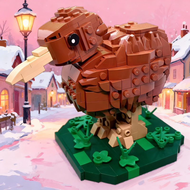 355pcs MOC Sculptures Kiwi Mod - Art Craft Ideas For Christmas recension och pris