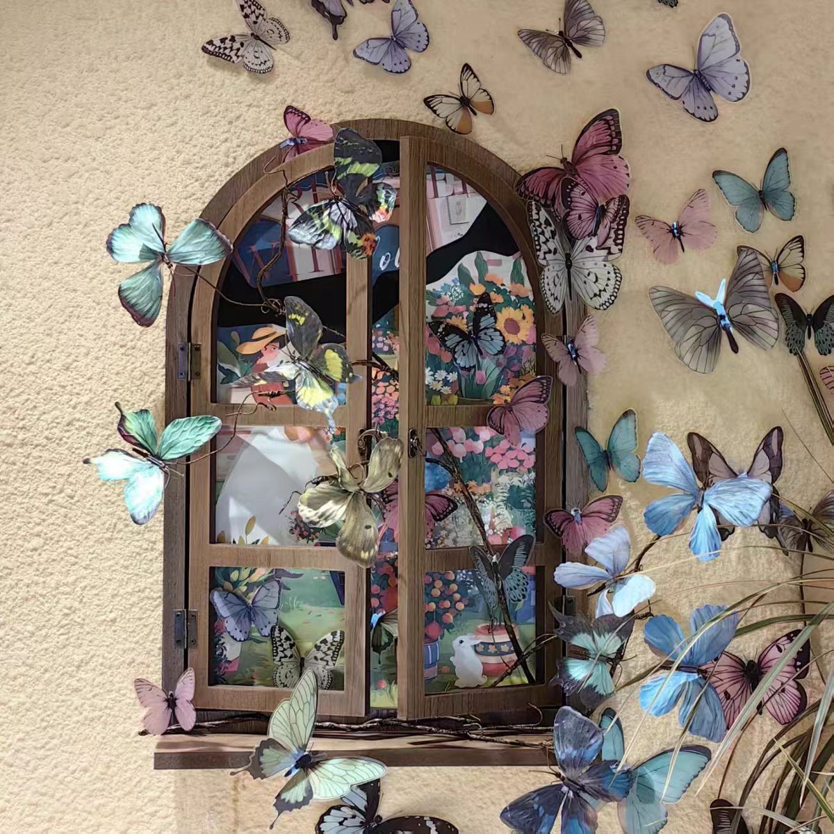 12pcs 3D Butterfly Wall Sticke - Art Craft Halloween recension och pris