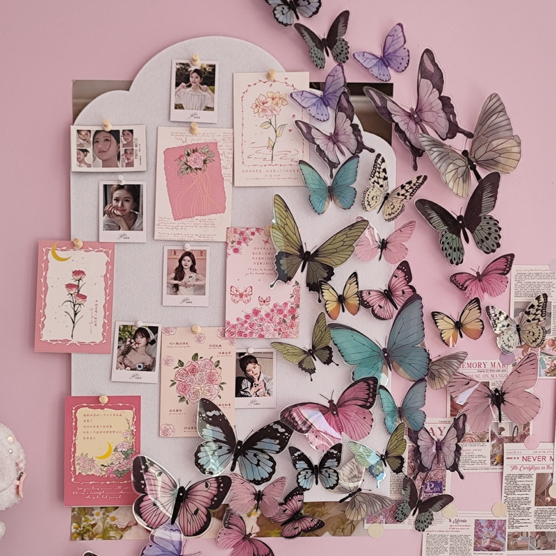 12pcs 3D Butterfly Wall Sticke - Art Craft Halloween recension och pris
