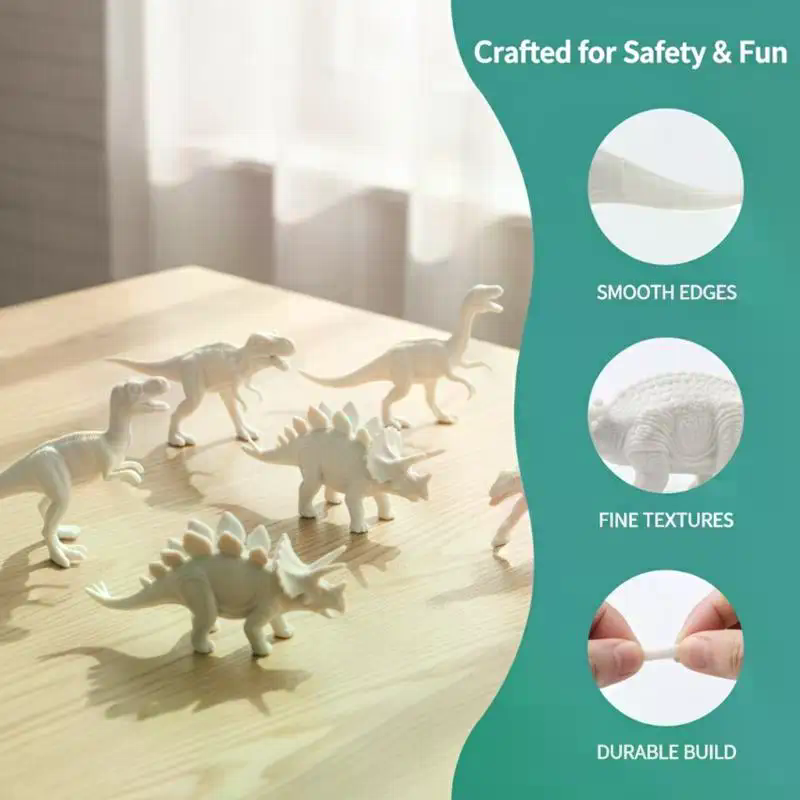 Dinosaur White Embryo Toy Set  - Dinosaur And Craft recension och pris