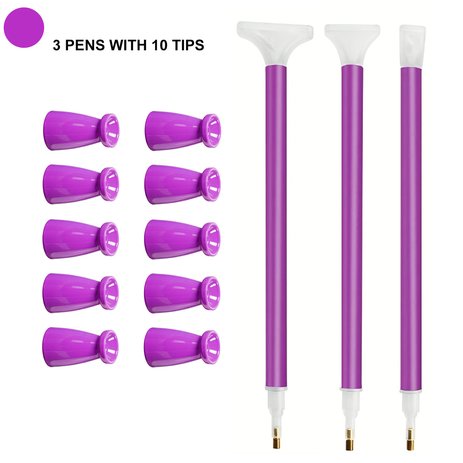 10 Silicone Tips & 3 Pens Diam - Craft Art Set recension och pris