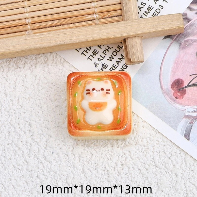 10Pcs Kawaii Cat Toast Bread R - Art Craft Items recension och pris