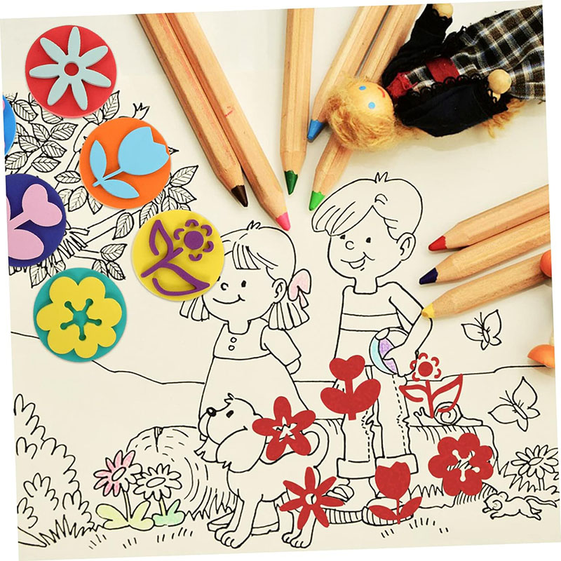 6Pcs/bag Foam Stamps for Paint - Art Craft 6 Year Old recension och pris