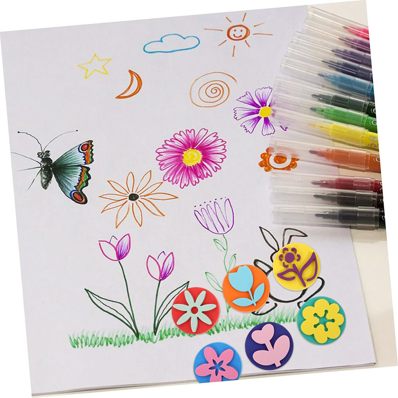 6Pcs/bag Foam Stamps for Paint - Art Craft 6 Year Old recension och pris