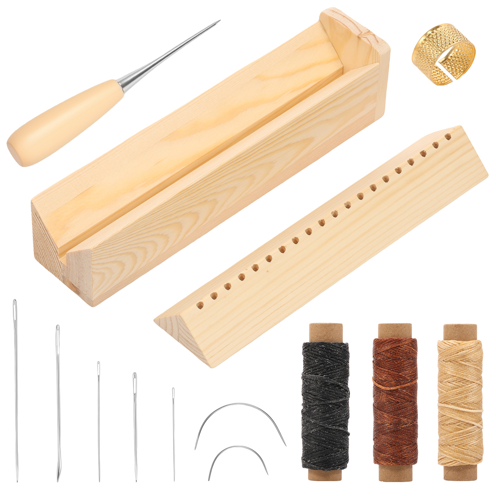 Wood Bookbinding Punching Crad - Bookbinding Supply Kit recension och pris