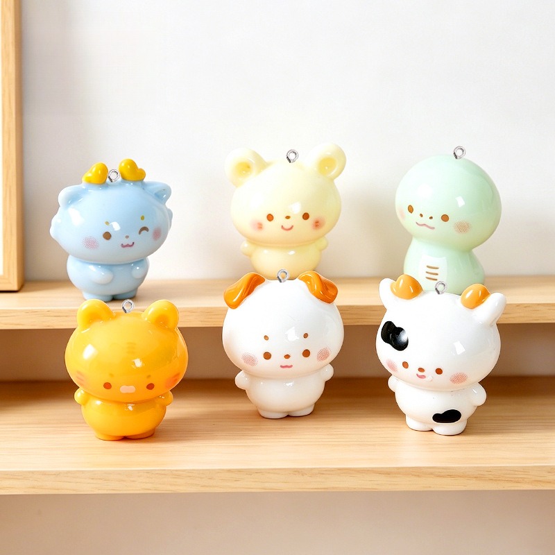 10Pcs Glossy Cartoon Animal Re - Dinosaur And Craft recension och pris
