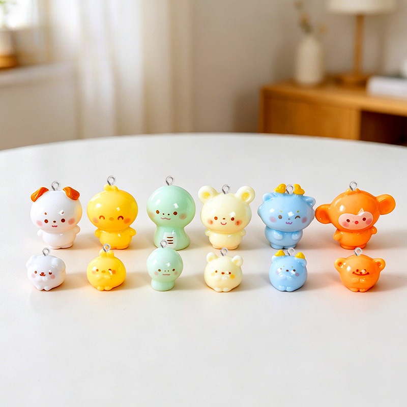 10Pcs Glossy Cartoon Animal Re - Dinosaur And Craft recension och pris