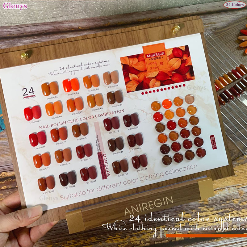 Vintage brown 24 color nail po - Art Craft Online recension och pris