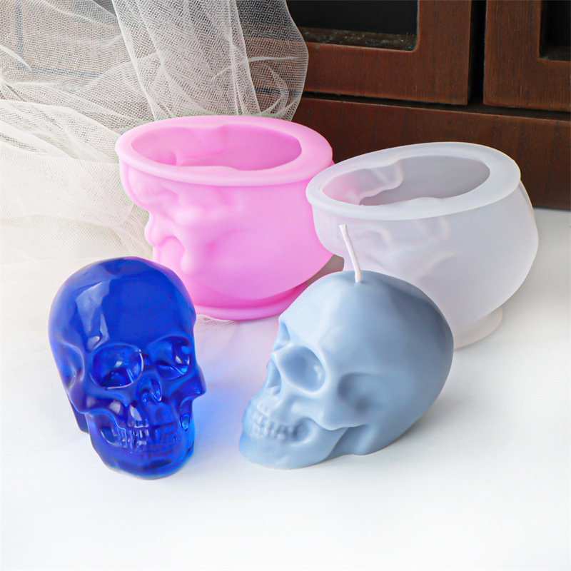 White and Pink Skull Candle Mo - Art Craft Halloween recension och pris