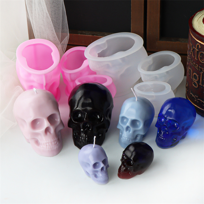 White and Pink Skull Candle Mo - Art Craft Halloween recension och pris