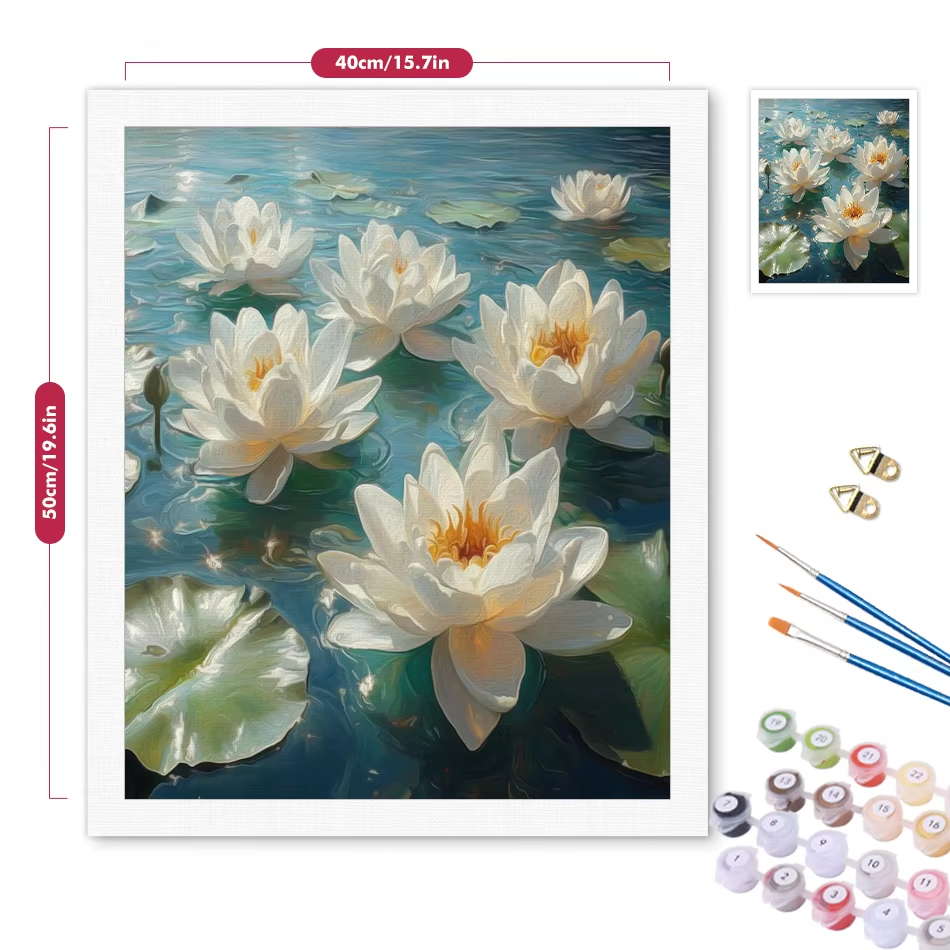 Oil Painting By Numbers Flower - Art Craft Picture recension och pris