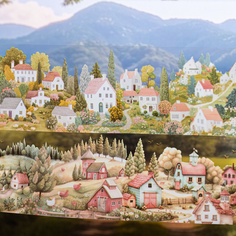 6 Rolls 6Cm×200Cm Village Them - Art Craft Notebook recension och pris