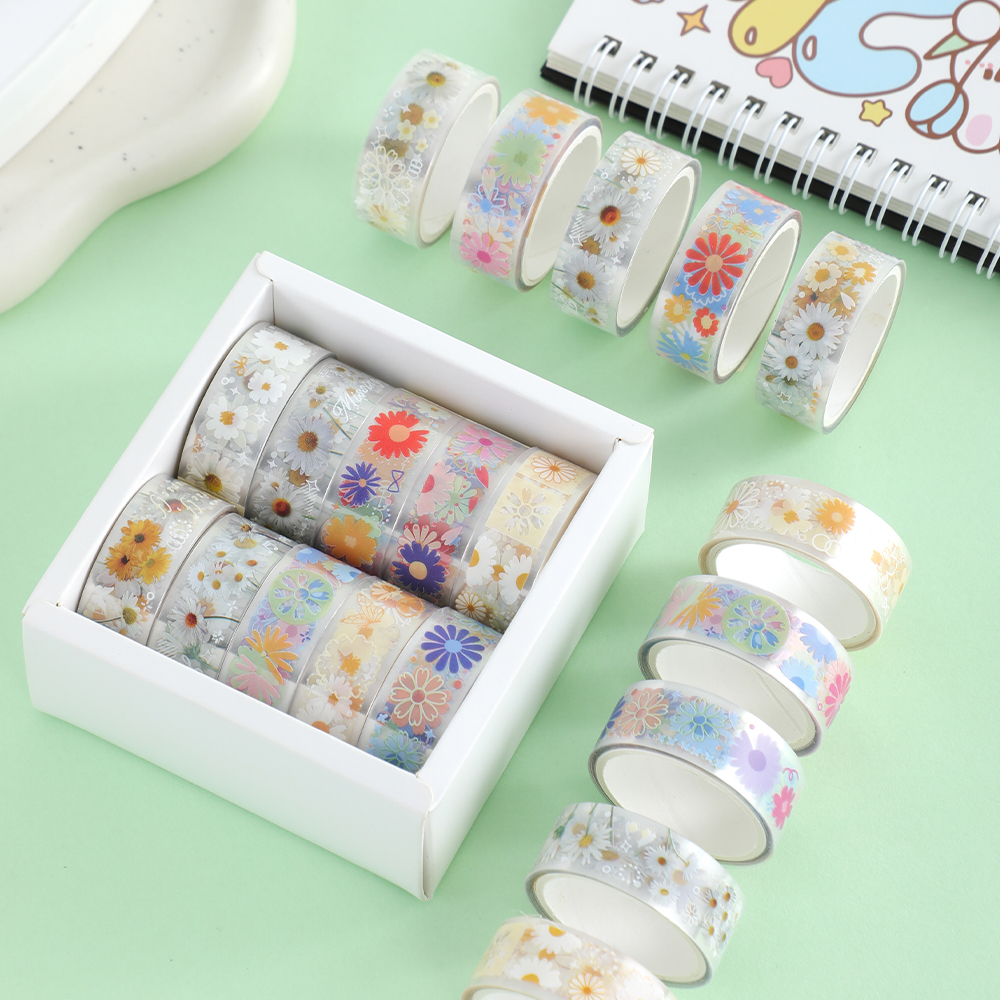 10 Rolls Daisy PET Masking Tap - Craft Art Set recension och pris