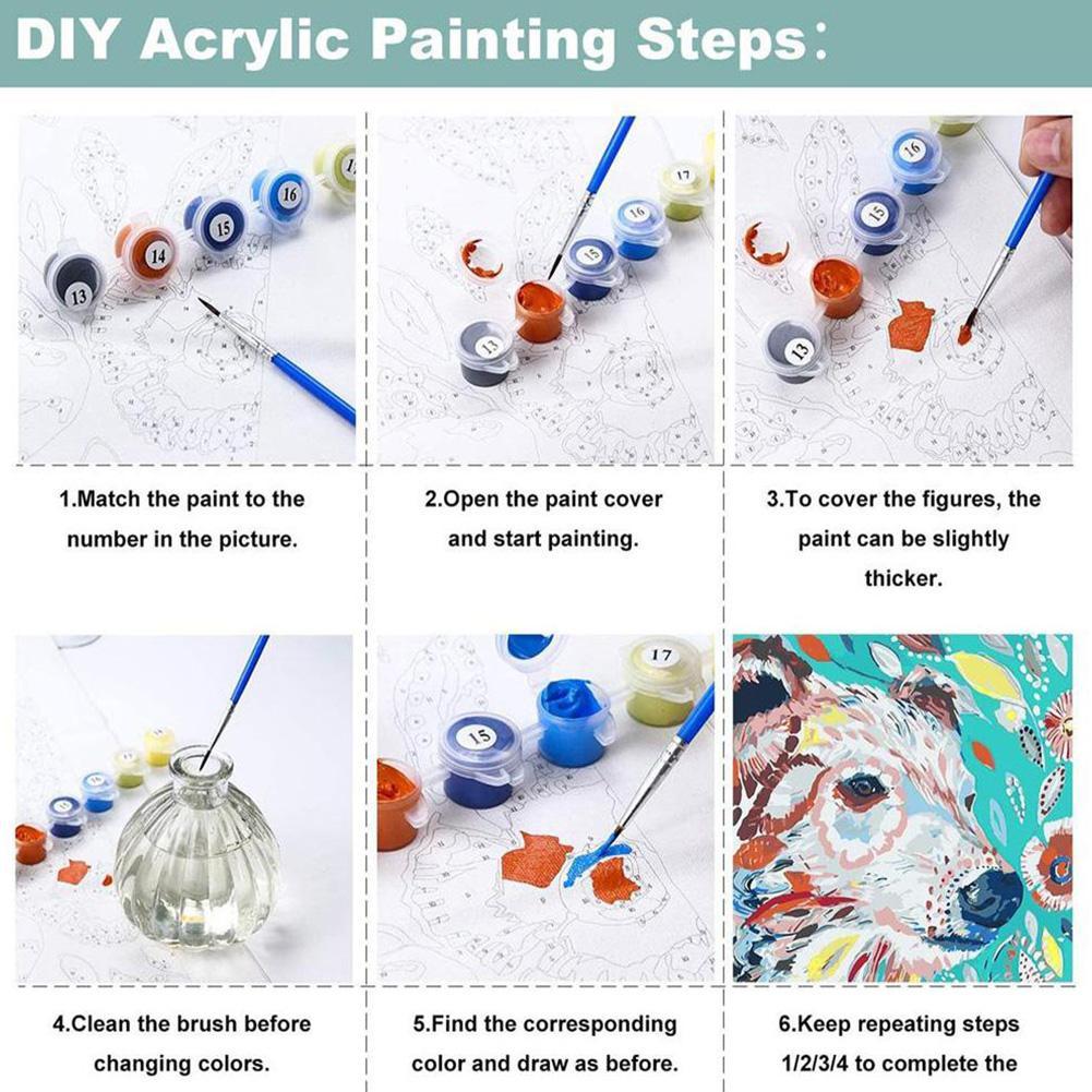 DIY Paint by Numbers Kit for A - Art Craft And Cloth recension och pris