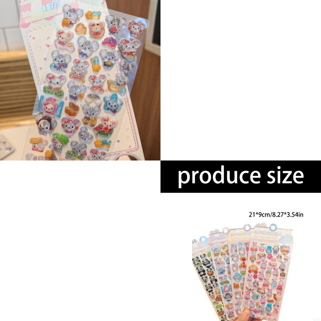 Embossed Animal Sticker Adhesi - Art Craft Notebook recension och pris