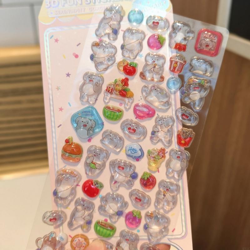 Embossed Animal Sticker Adhesi - Art Craft Notebook recension och pris