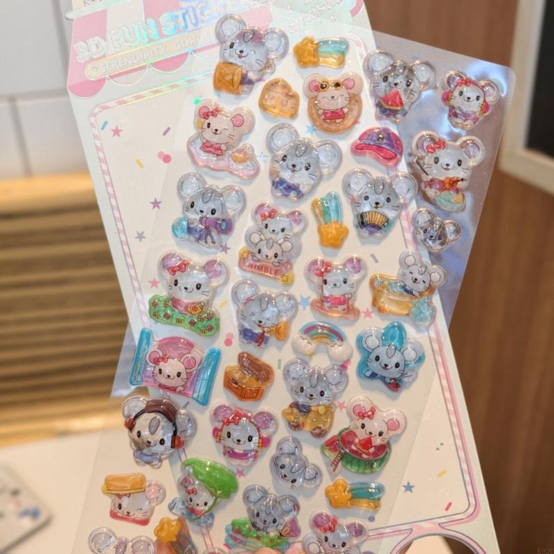 Embossed Animal Sticker Adhesi - Art Craft Notebook recension och pris