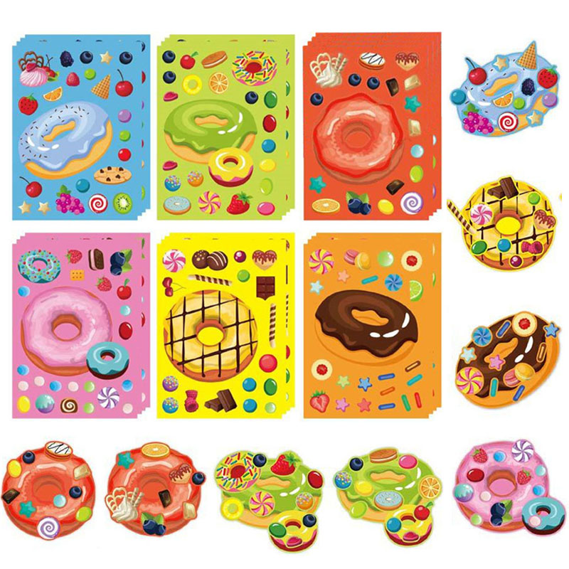 Make a Face Donut Stickers for - Art Craft 6 Year Old recension och pris