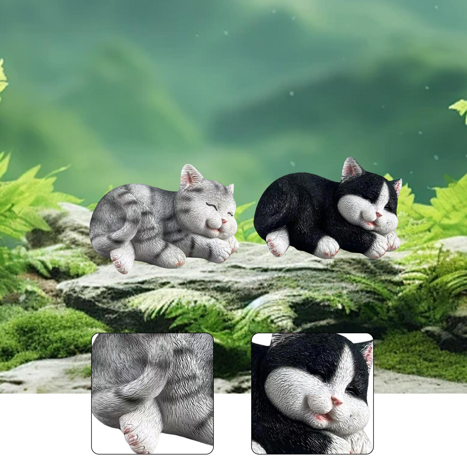 Cat Figurine Garden Statue Cre - Art Craft Cat recension och pris