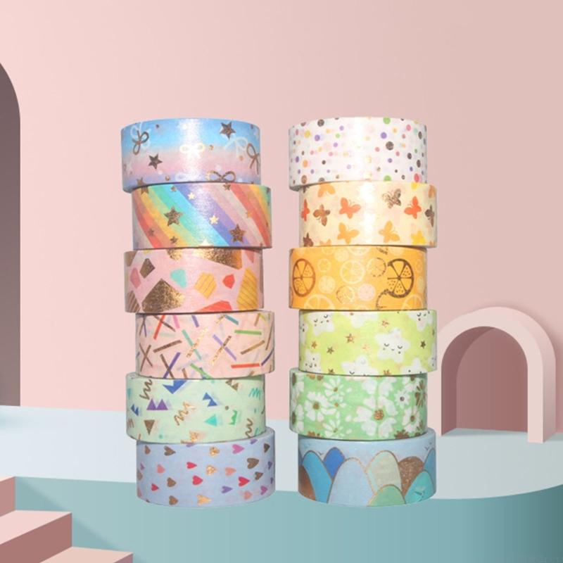 D5BB 12Roll Decorative Paper T - Art Craft Notebook recension och pris